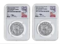 A Pair of United States 2015-W First Release $100 Platinum Proofs
