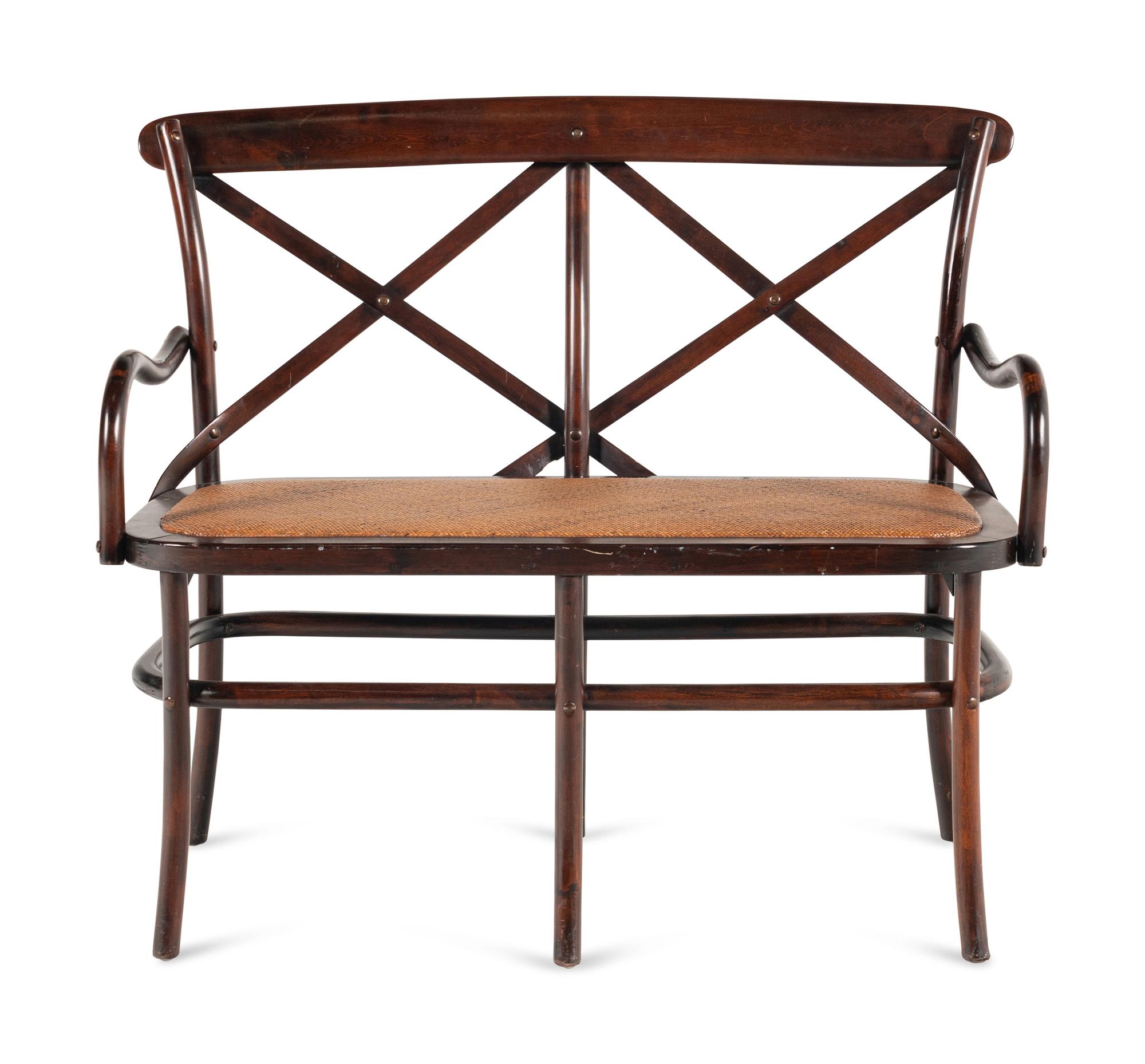 A Thonet Style Bentwood Settee