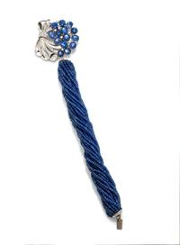 RAYMOND YARD, SAPPHIRE AND DIAMOND BROOCH