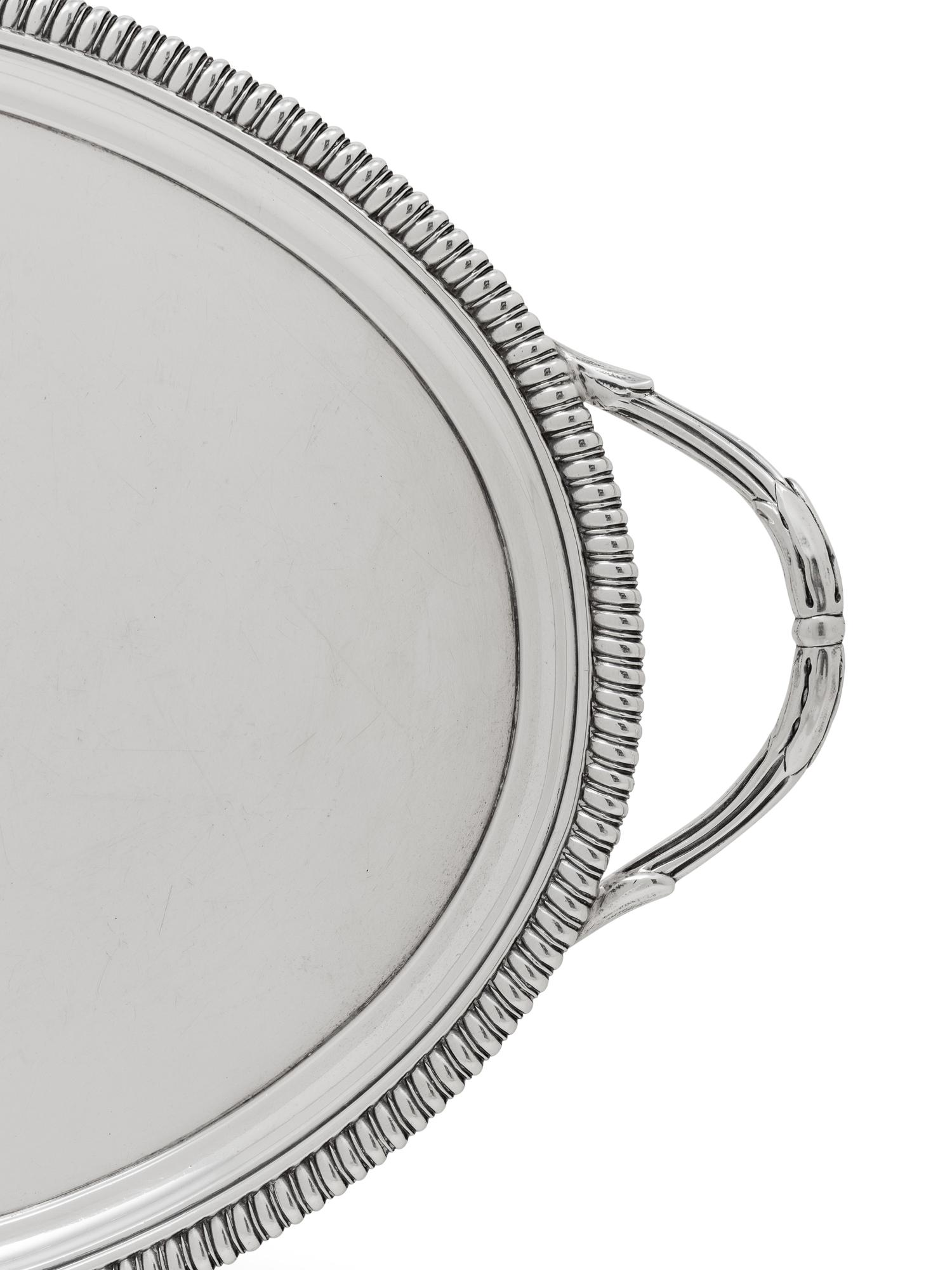 A George III Silver Twin-Handled Waiter