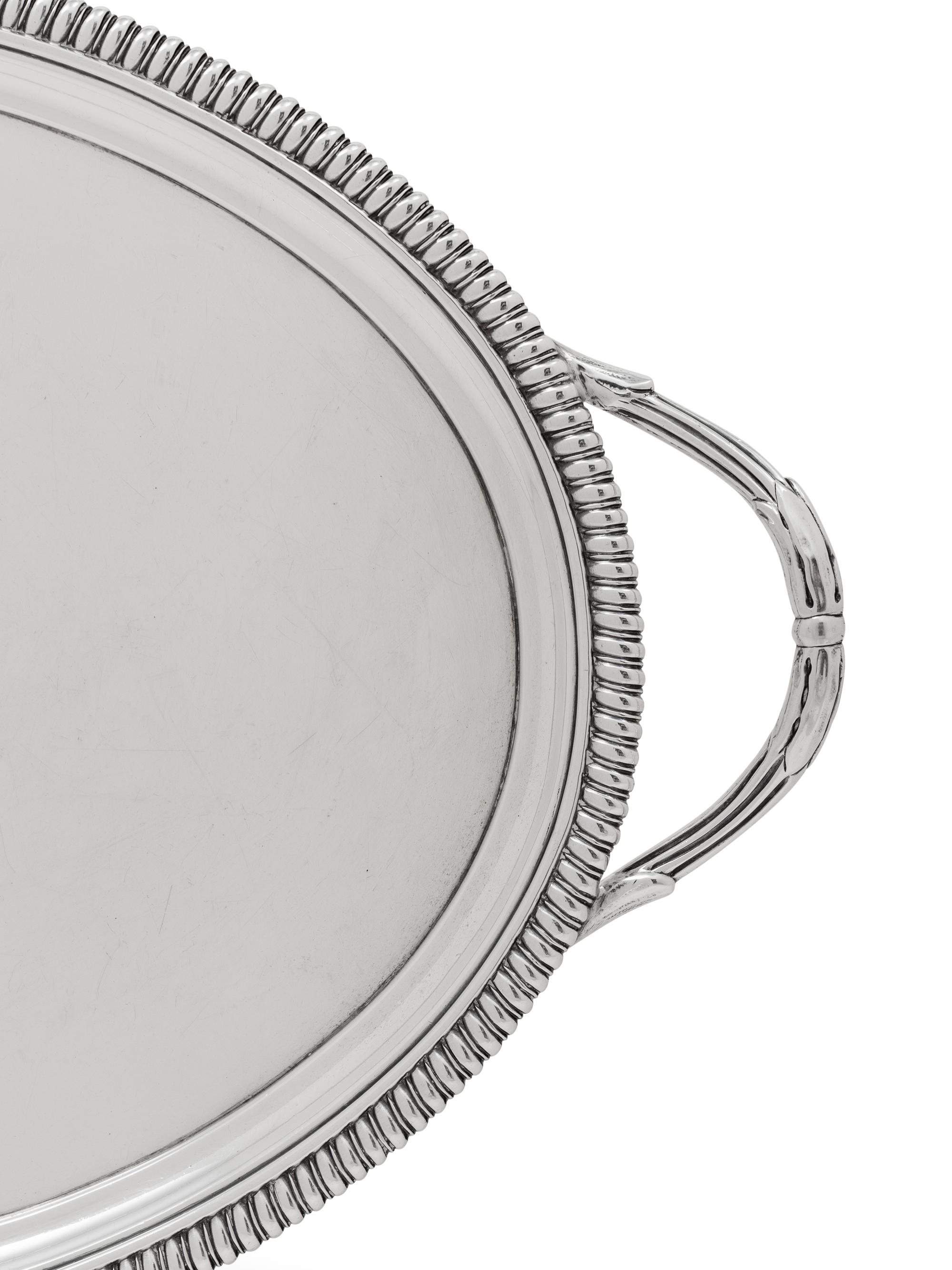 A George III Silver Twin-Handled Waiter