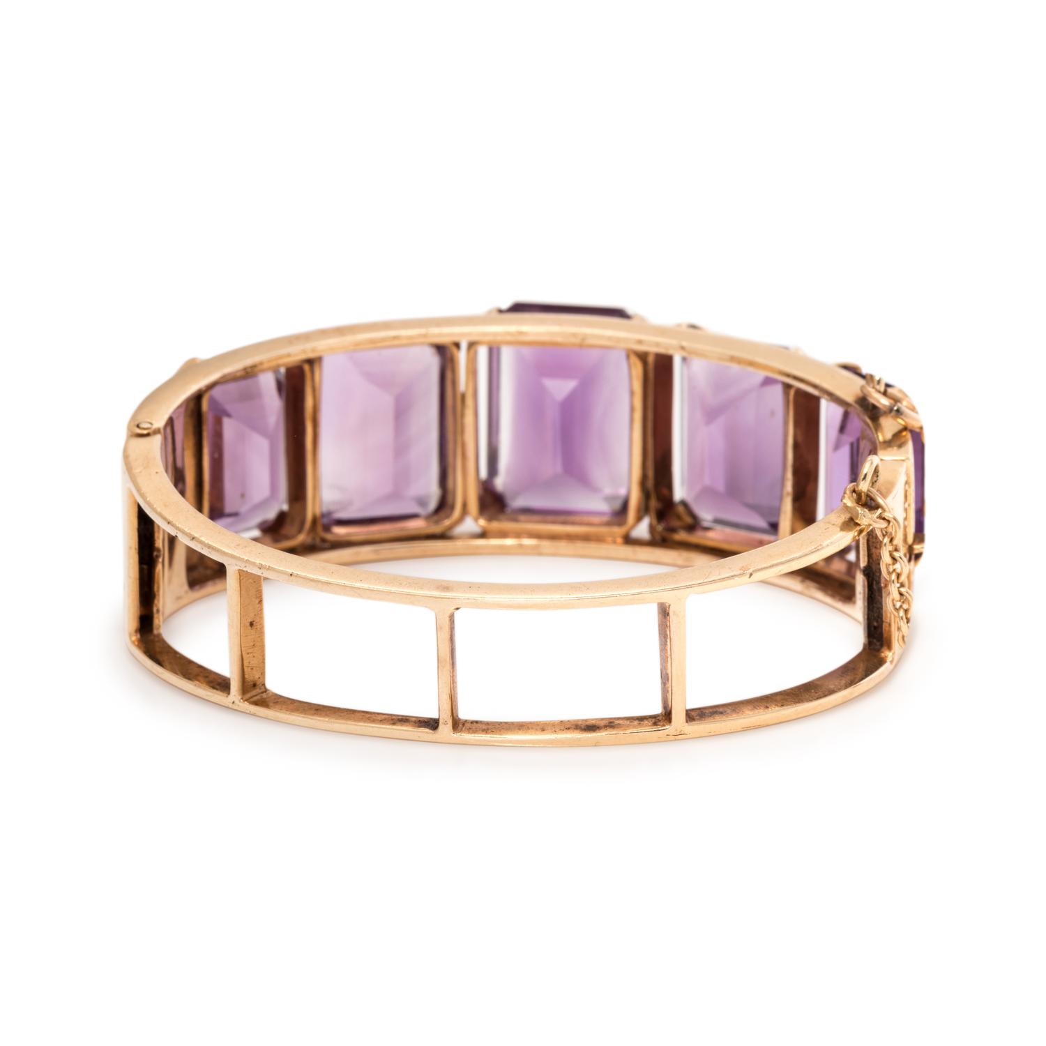AMETHYST BANGLE BRACELET