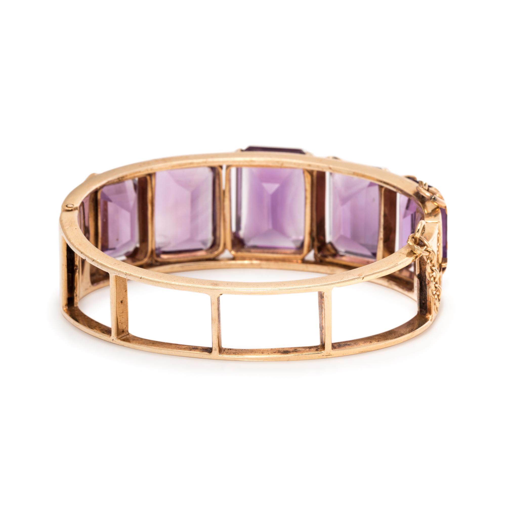 AMETHYST BANGLE BRACELET