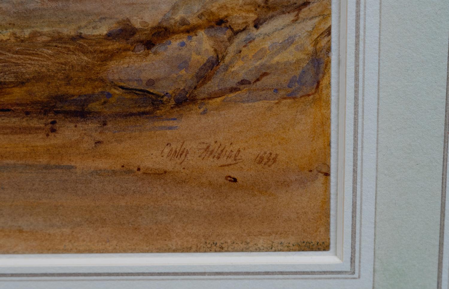 Cattle by a Lake in a Stormy Highland Landscape , 1833
