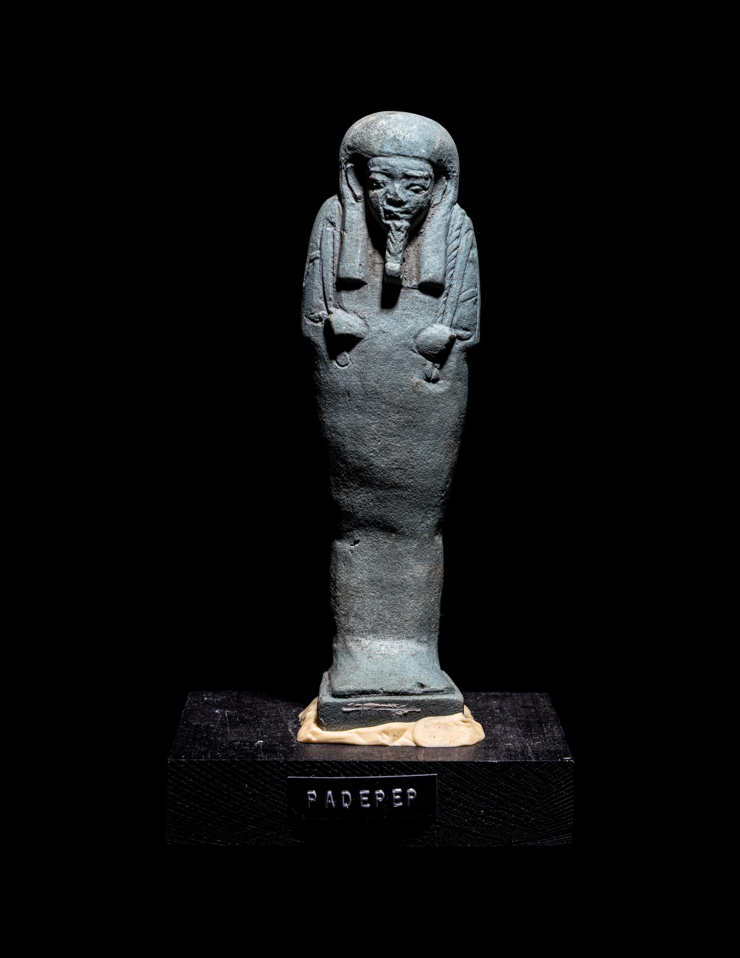 An Egyptian Faience Ushabti of Padipepet
