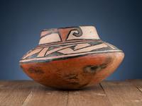 Rio Grande Glaze Ware Pottery Jar