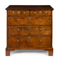 A George II Walnut Chest of Drawers