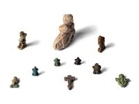 Ten Egyptian Faience Erotic Amulets
