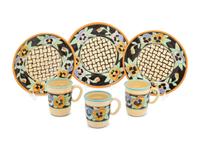 A Set of Dan Bleier Studio Ceramic Plates and Mugs