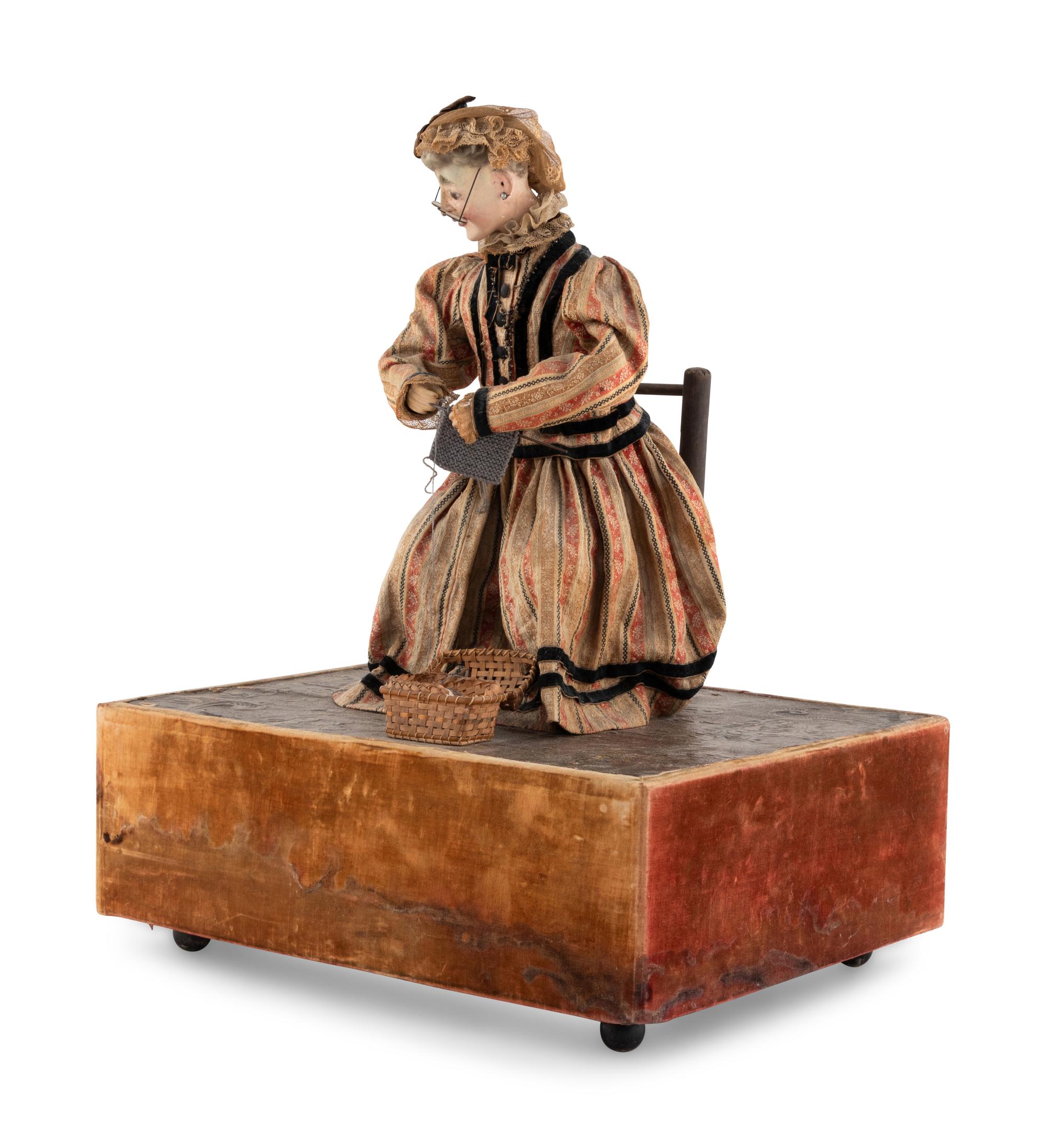 A Knitter Automaton on Base