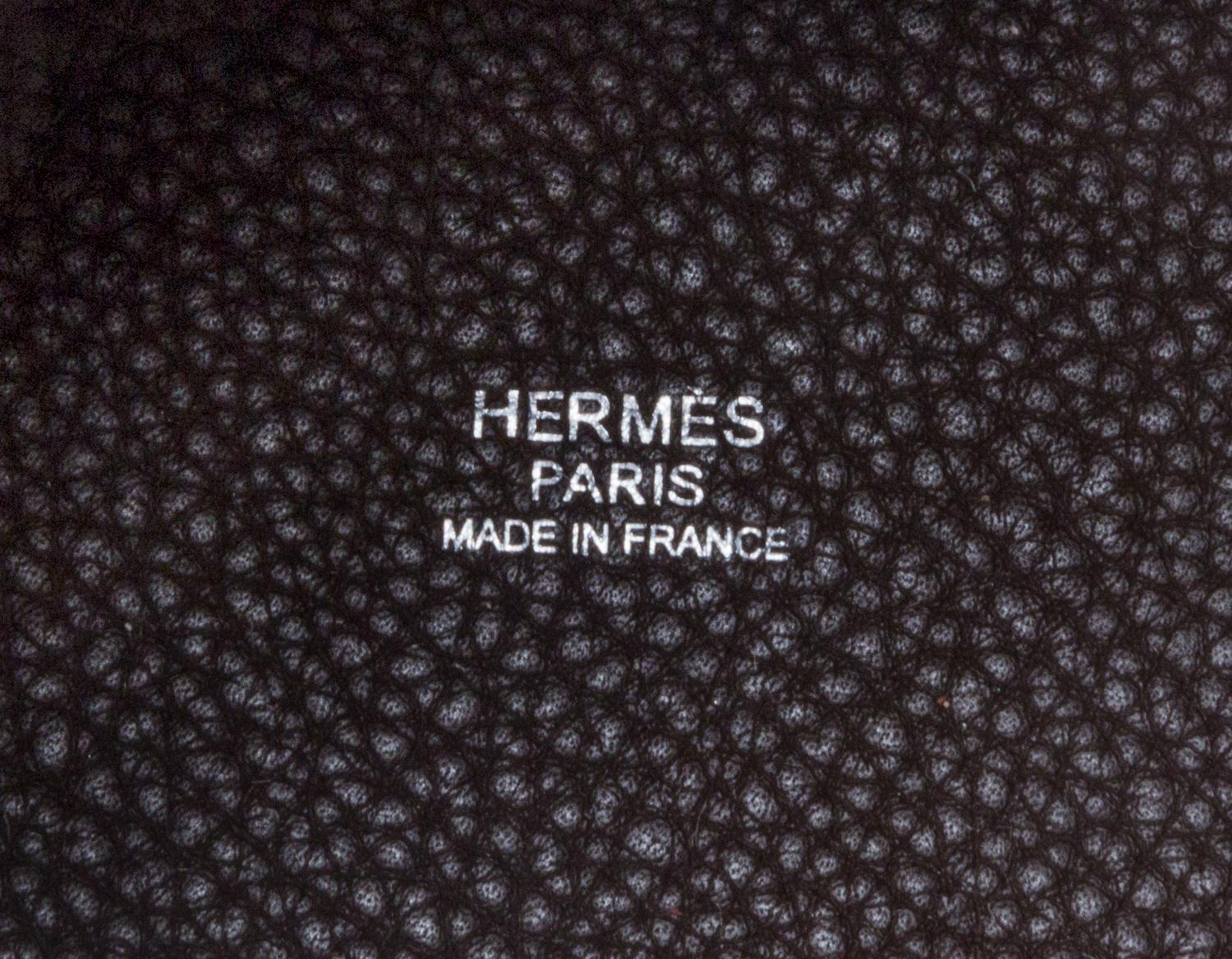 An Hermes Cafe Taurillon Clemence Picotin Lock MM Handbag, 9" x 8.5" x 7".