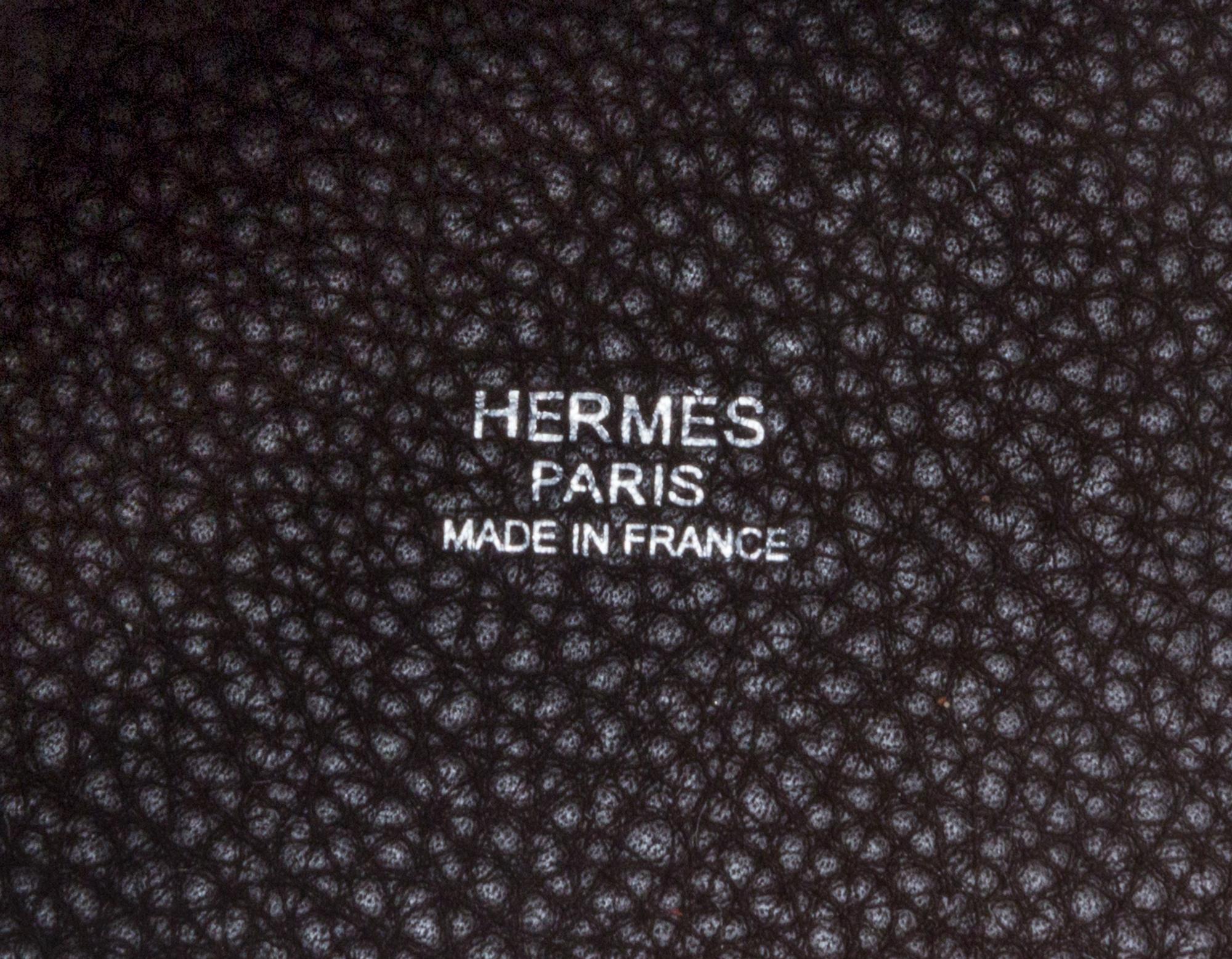 An Hermes Cafe Taurillon Clemence Picotin Lock MM Handbag, 9" x 8.5" x 7".