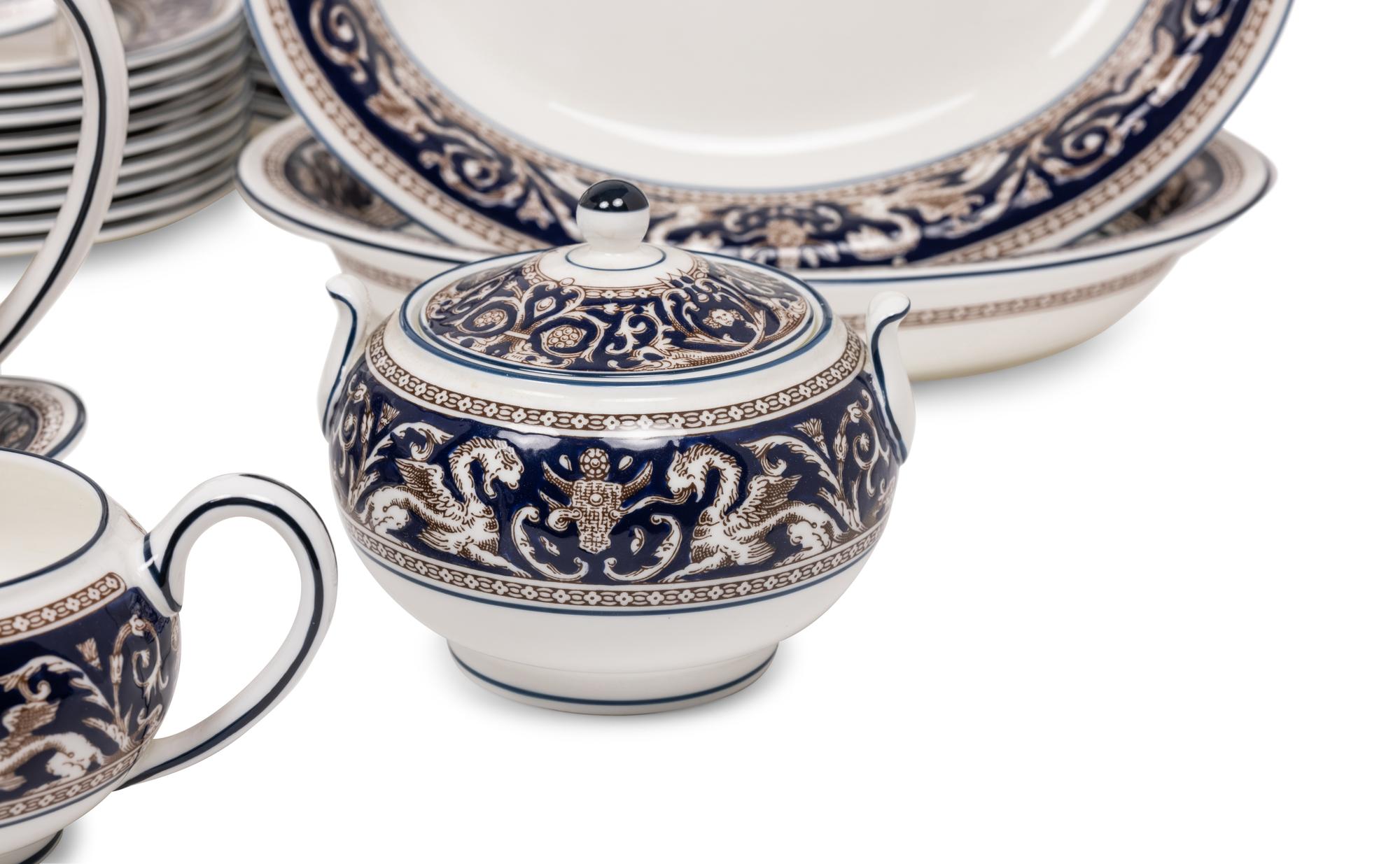 A Wedgwood Florentine Porcelain Dinner Service