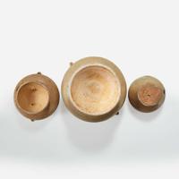 Group of three Vietnamese early vessels Chinese Colonial period 1st - 4th century