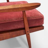 George Nakashima "Cushion" Lounge Chair with Arms, New Hope, Pennsylvania, 1960
