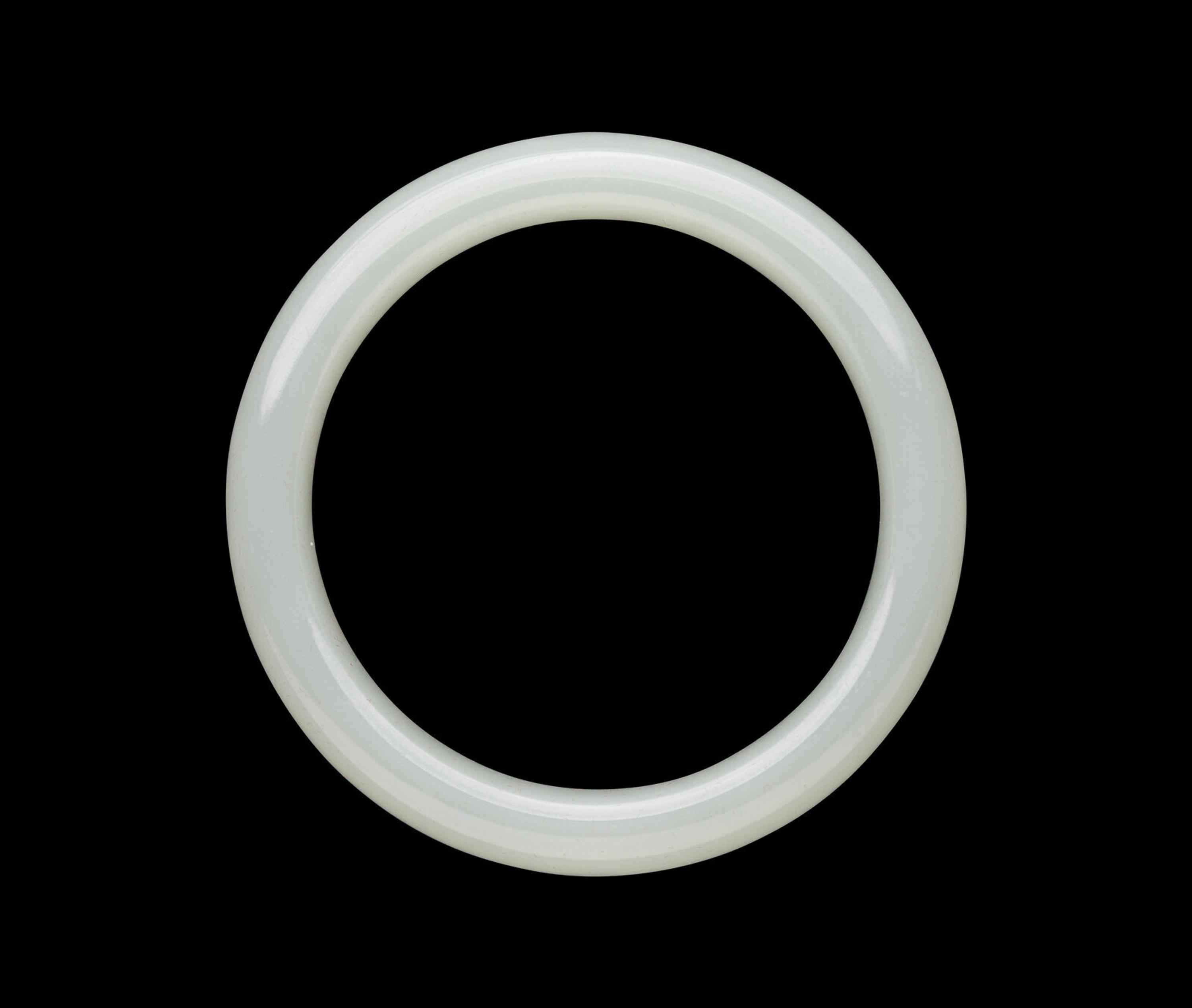 A Chinese White Jade Bangle
