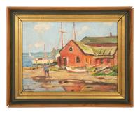 Waterfront at Essex. Conn , c. 1953