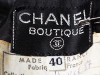 A Chanel Black Wool Straight Skirt, Size 40.