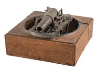 [SCIENCE & TECHNOLOGY]. Charles M. Hayden (1845-1934) archive featuring a patent model for a gun mount with associated photographs, letters, and sketchbook.
