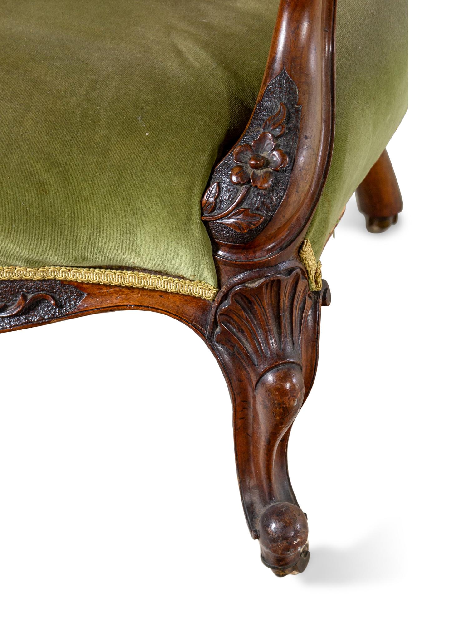 A Victorian Gentleman's and Lady's Mahogany Chair Set