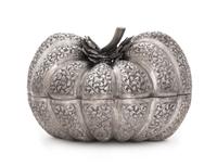 A Burmese Silver Plated Box Length 10 1/4 inches.