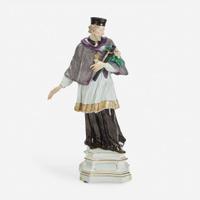 A Meissen Figure of Saint John Nepomuk likely after Johann Joachim Kändler (1706–1775), late 18th/early 19th century