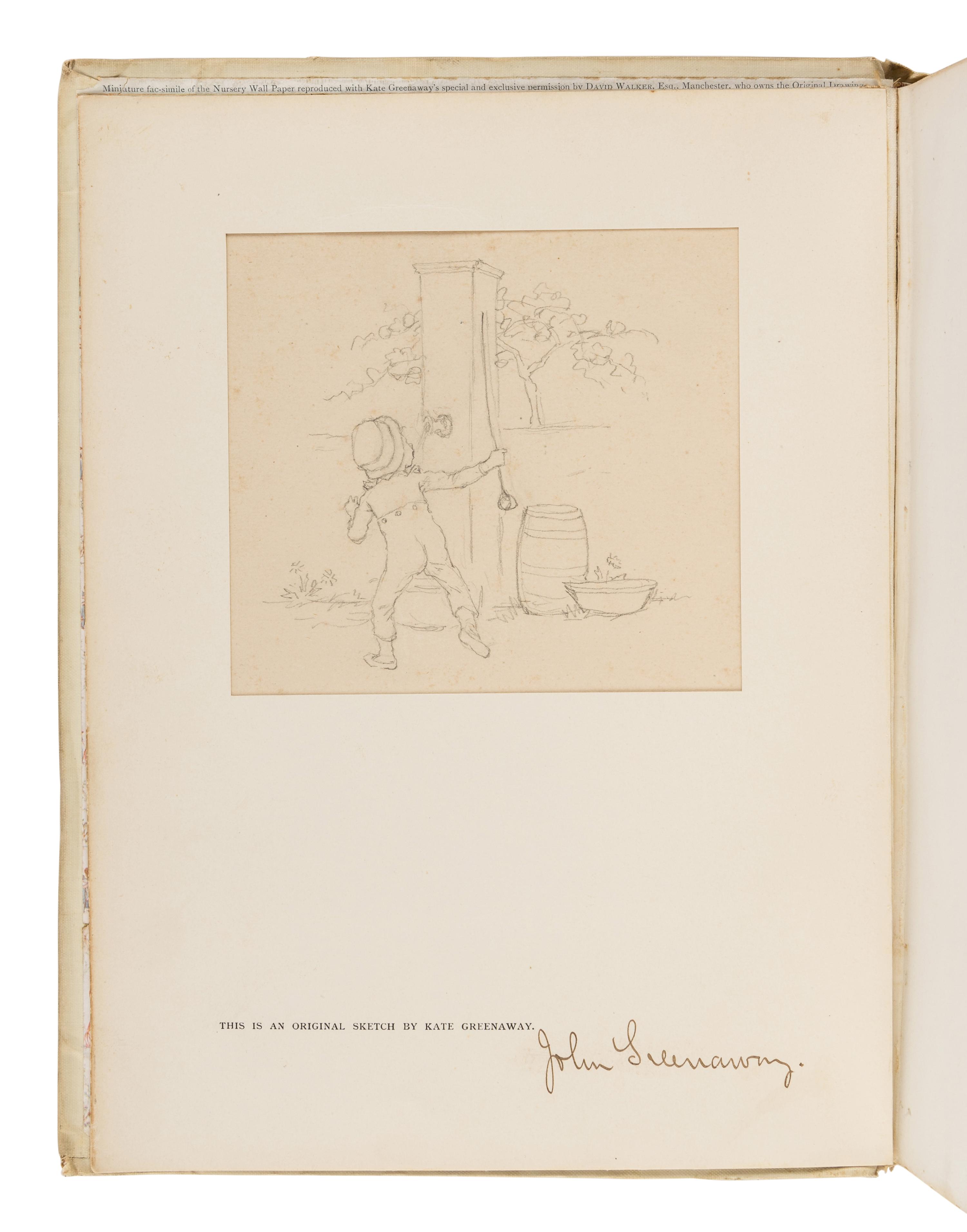 [CHILDREN'S BOOK] -- [GREENAWAY, Kate]. SPIELMANN, Marion Harry (1858-1948) and George Somes LAYARD (1857-1925). Kate Greenaway. London: Adam and Charles Black, 1905.
