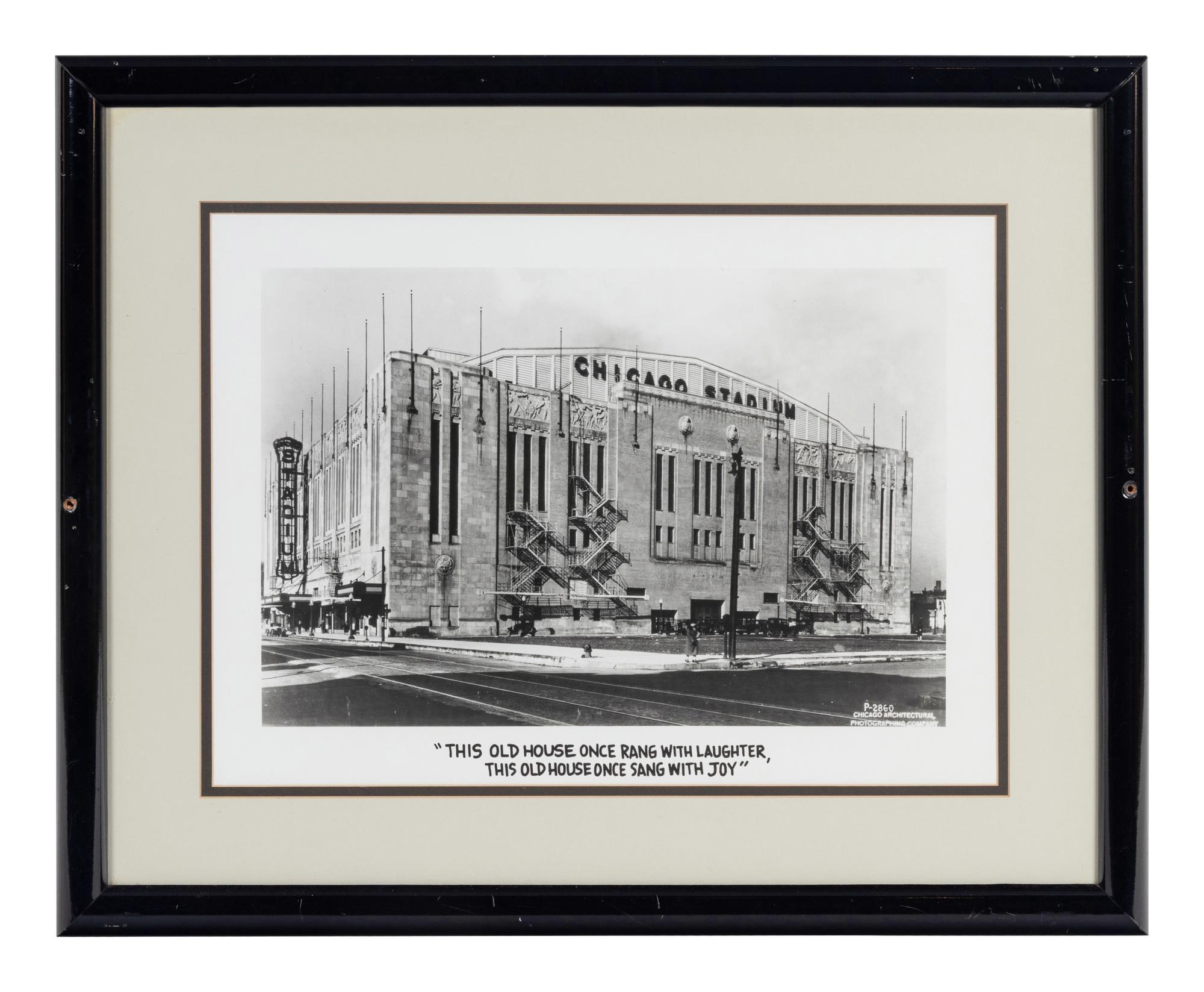 A Group of Five Photographs Displaying Significant Chicago Scenes Formerly Displayed at Ditka's Restaurant