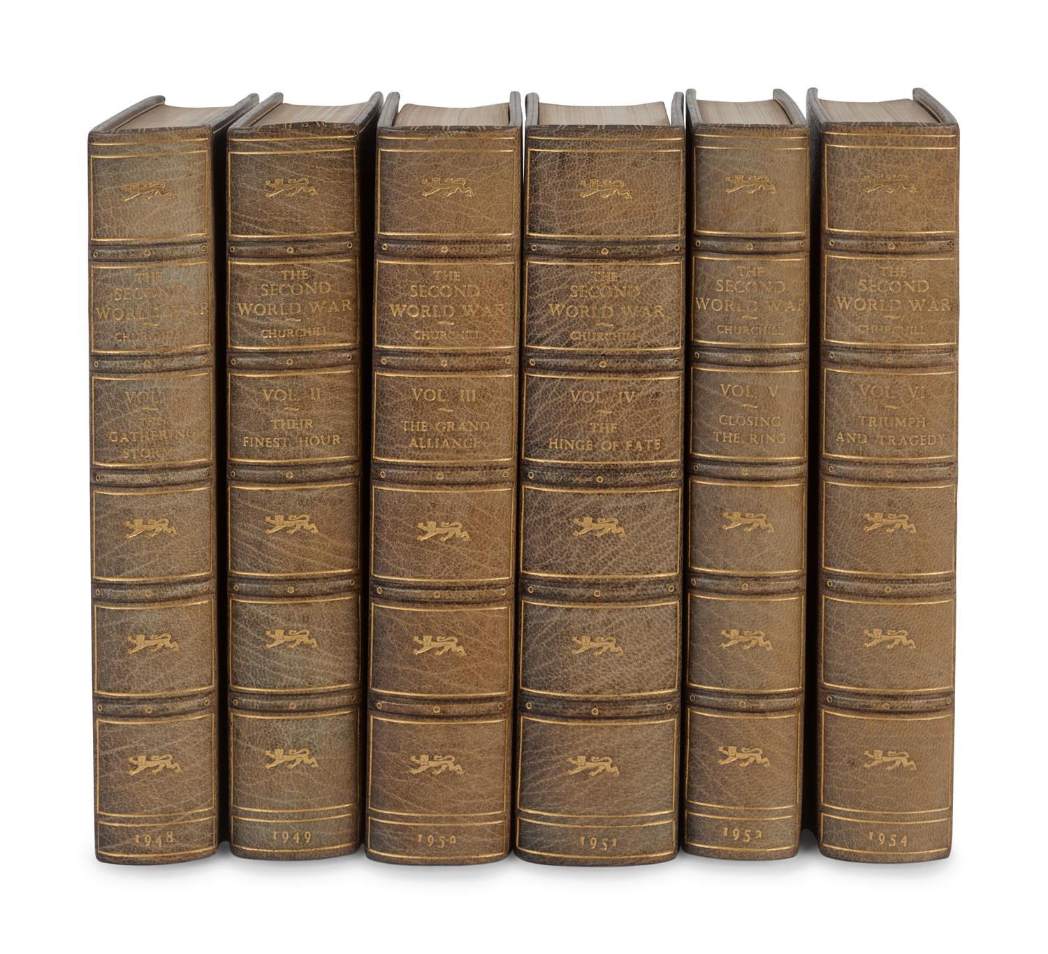 CHURCHILL, Winston (1874-1965). Second World War . London: Cassell & Co., Ltd., 1948-1954. (ETA 32)