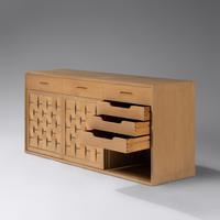 Woven-Front Cabinet, c. 1955 Dunbar, USA