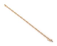 YELLOW GOLD AND DIAMOND BRACELET