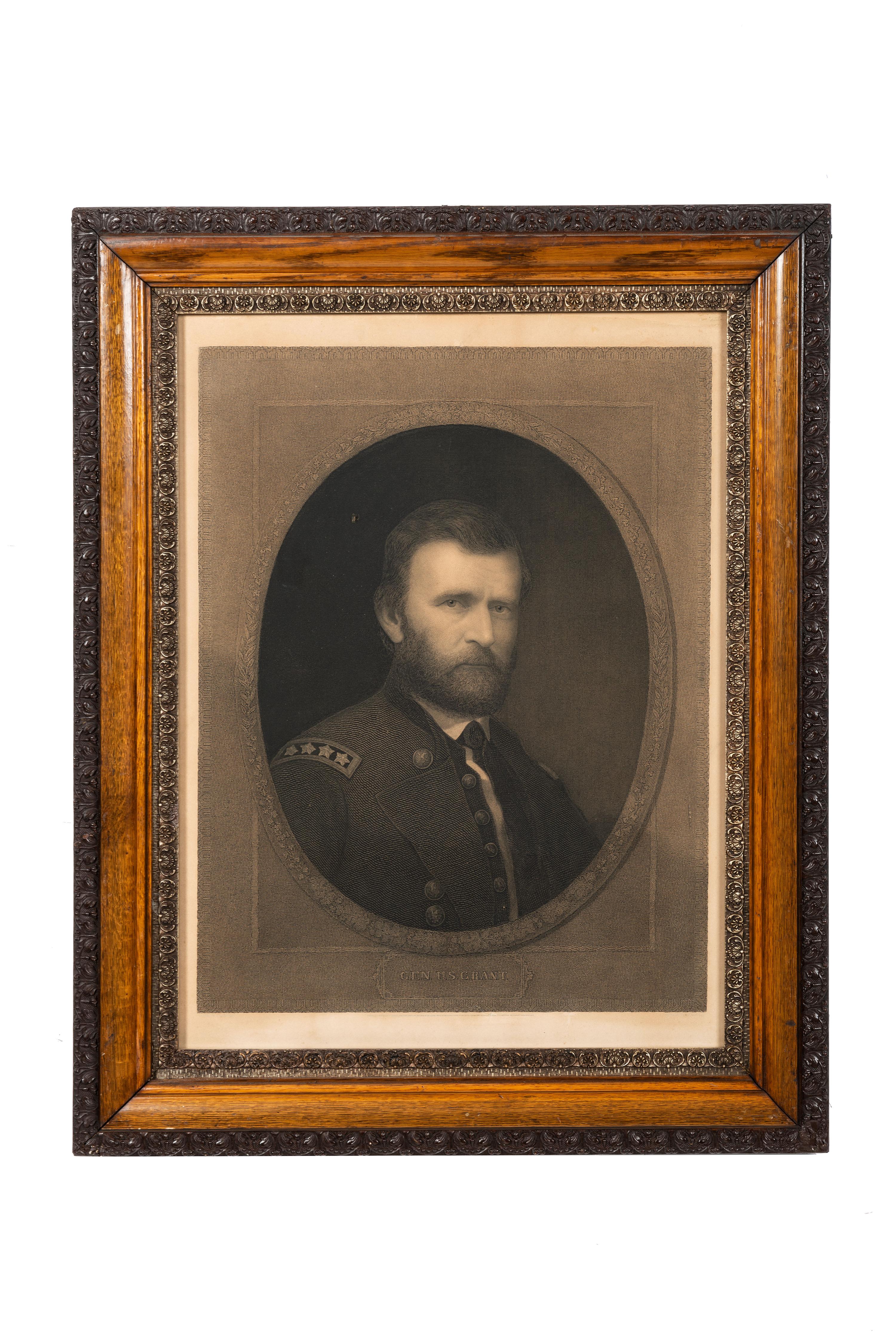 [CIVIL WAR]. A group of 3 engravings and lithographs featuring portraits of Abraham Lincoln and Ulysses S. Grant, and their families.