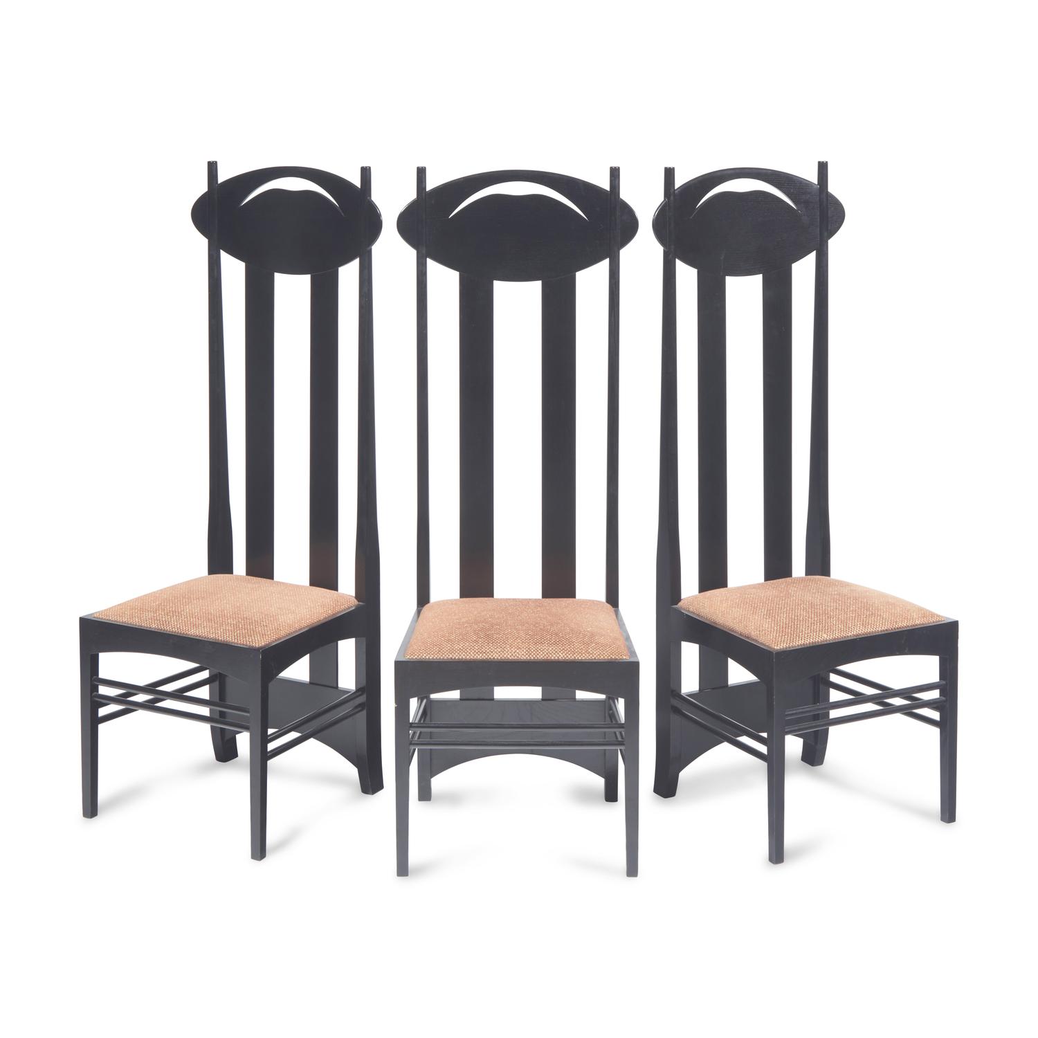 Charles Rennie Mackintosh (Scottish, 1868–1928) — Set of 14 Argyle Chairs Cassina