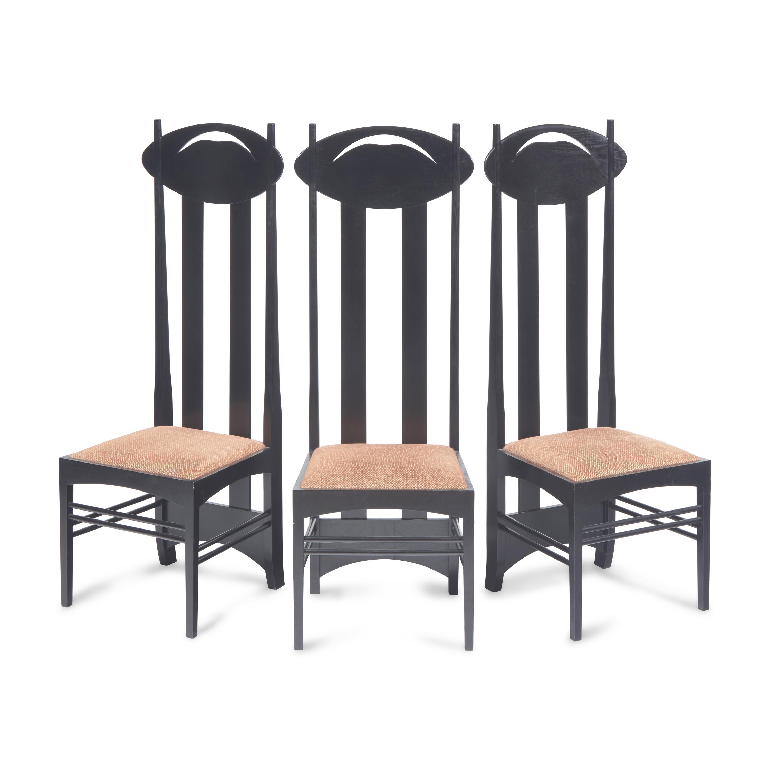 Charles Rennie Mackintosh (Scottish, 1868–1928) — Set of 14 Argyle Chairs Cassina