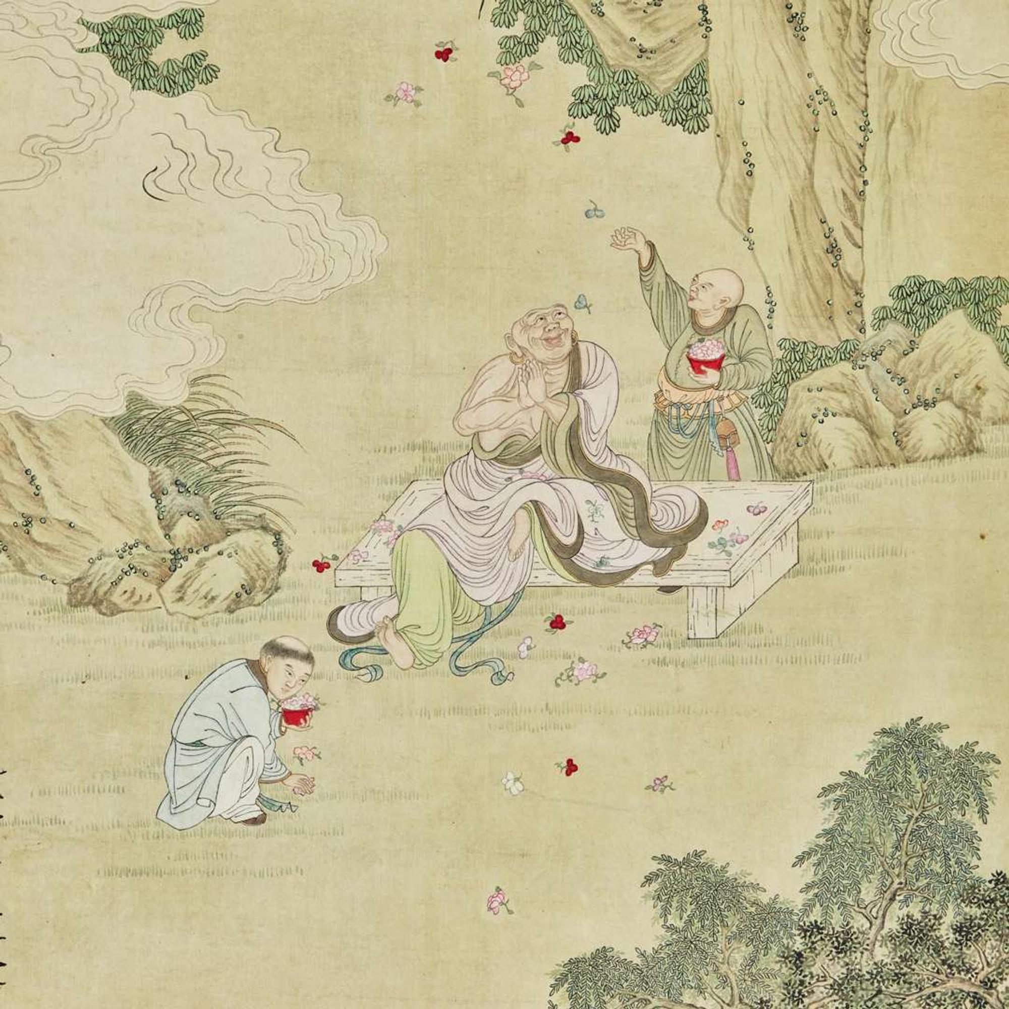 Chinese School 山水人物畫一幅