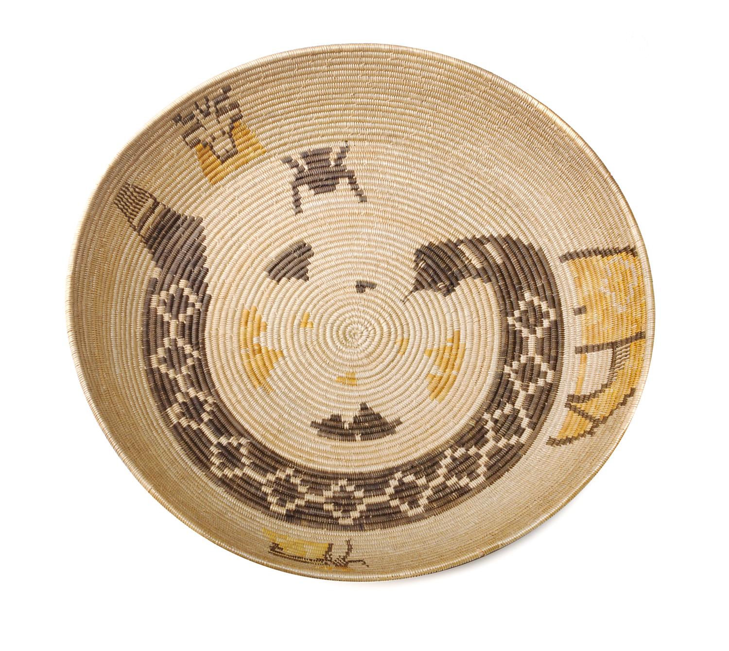 California Mission Basket Diameter 17 inches — Early 20th Century