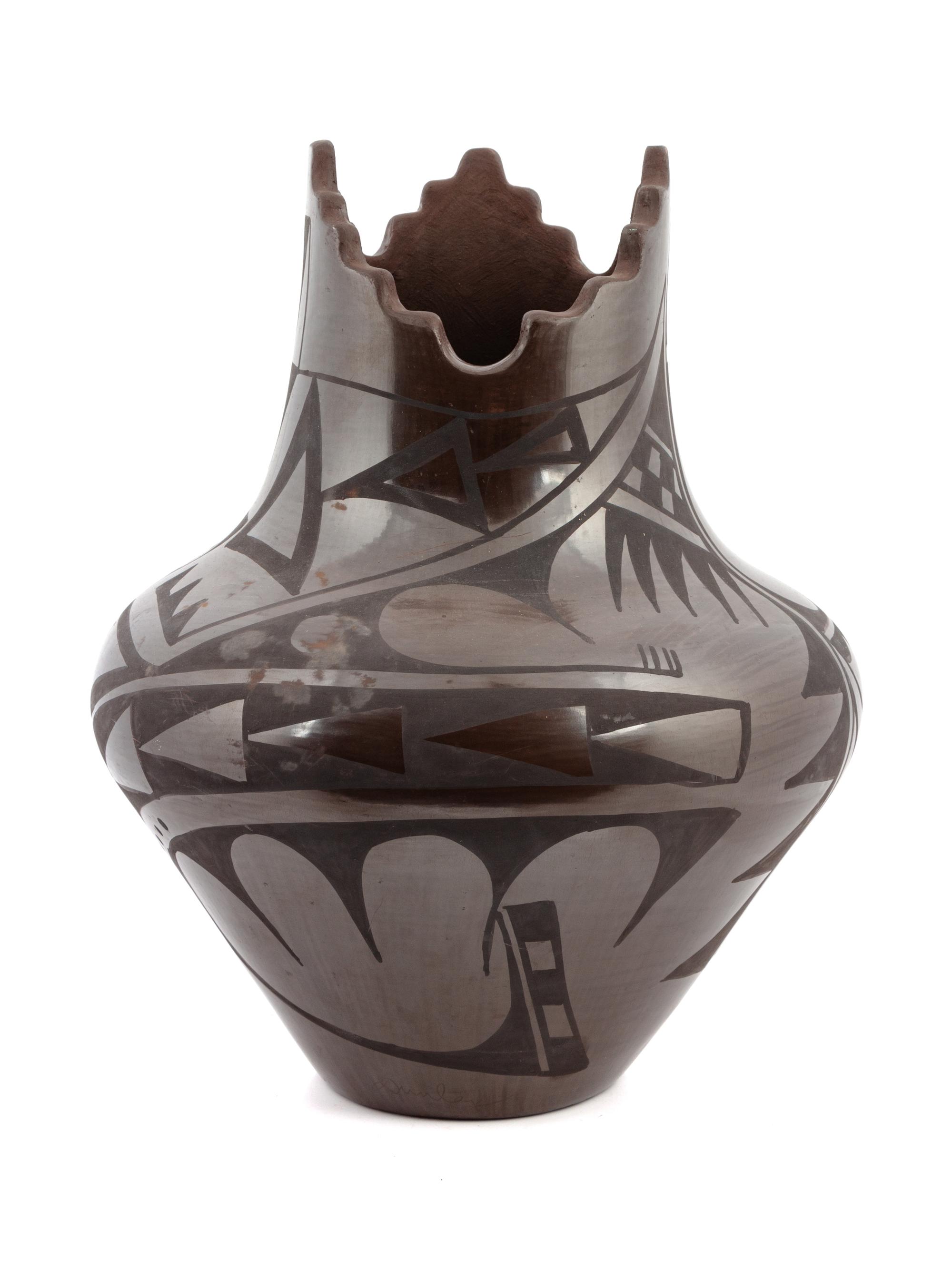 Blackware Pottery Jar