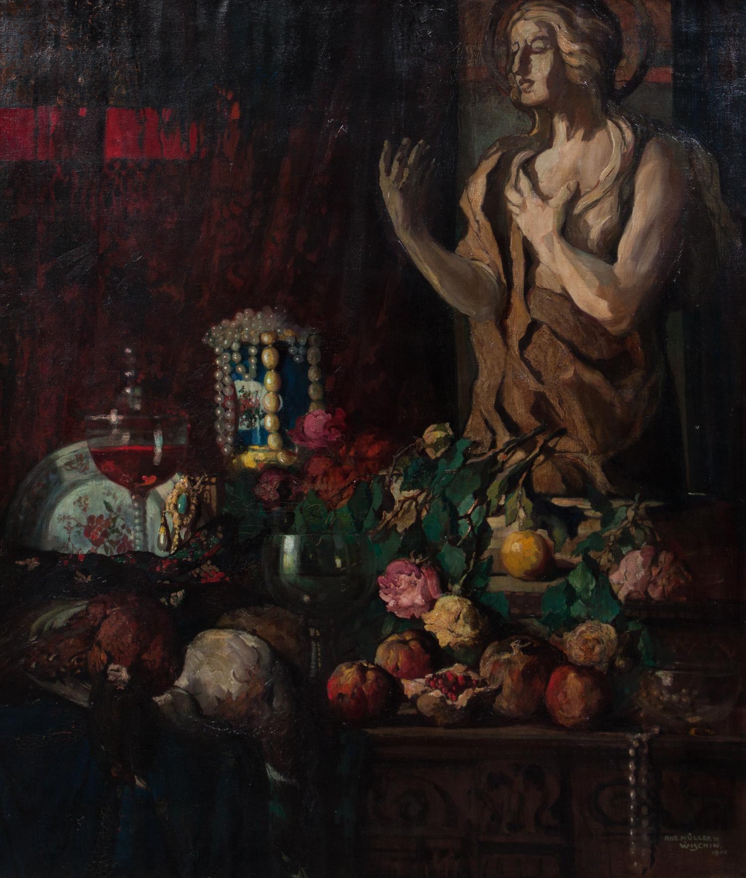 Anton Muller-Wischin, (German, 1865-1949), Still Life, 1914
