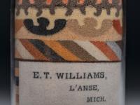 An Andrew Clemens (American, 1857-1894) Williams and Upham Contractors for River and Harbor Improvements Sand Bottle