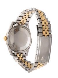 ROLEX, REF. 1008 STAINLESS STEEL AND 14K YELLOW GOLD 'ZEPHYR' WATCH WITH OVAL LINK JUBILEE 'MADE IN U.S.A.' BRACELET
