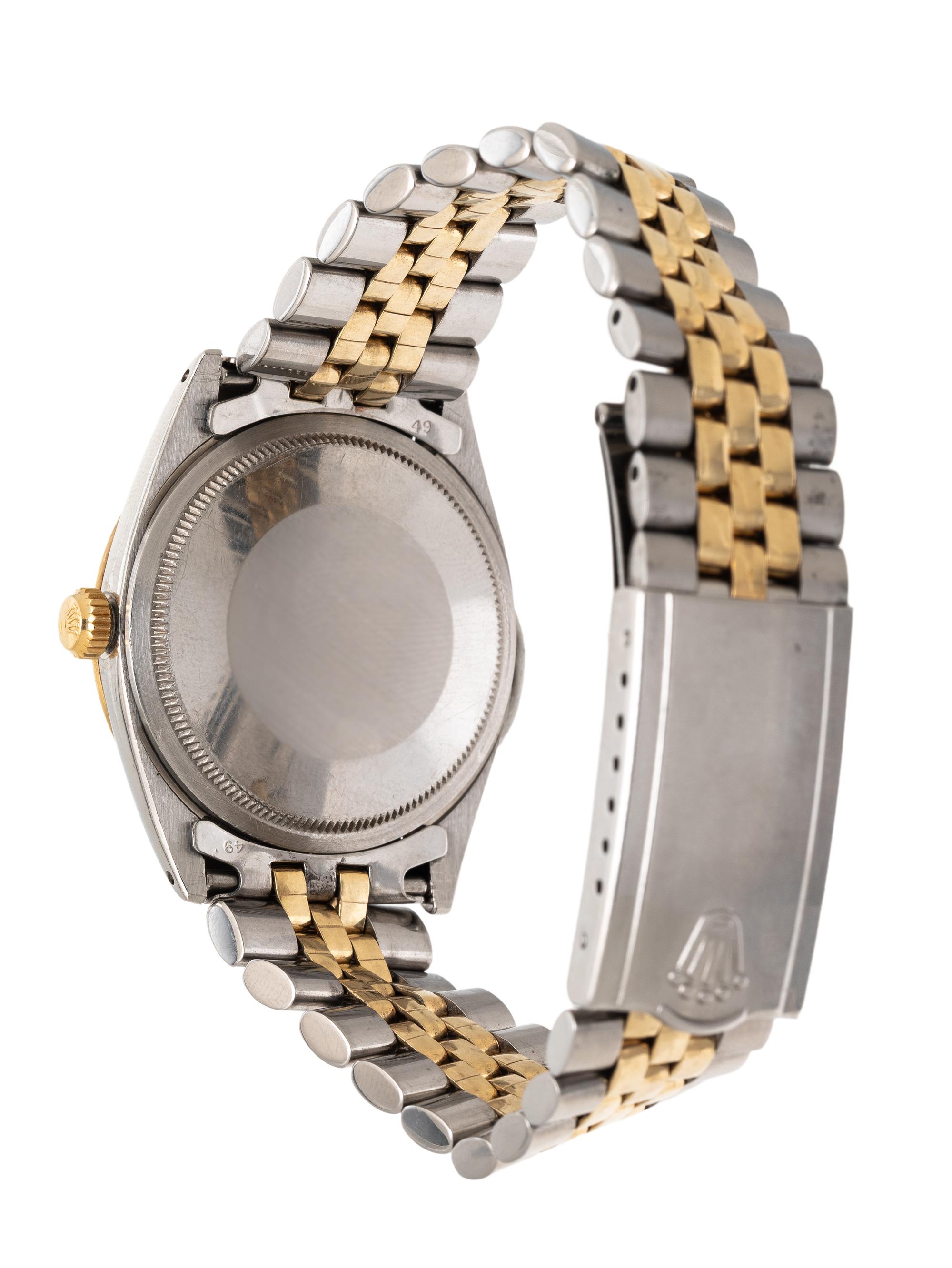 ROLEX, REF. 1008 STAINLESS STEEL AND 14K YELLOW GOLD 'ZEPHYR' WATCH WITH OVAL LINK JUBILEE 'MADE IN U.S.A.' BRACELET
