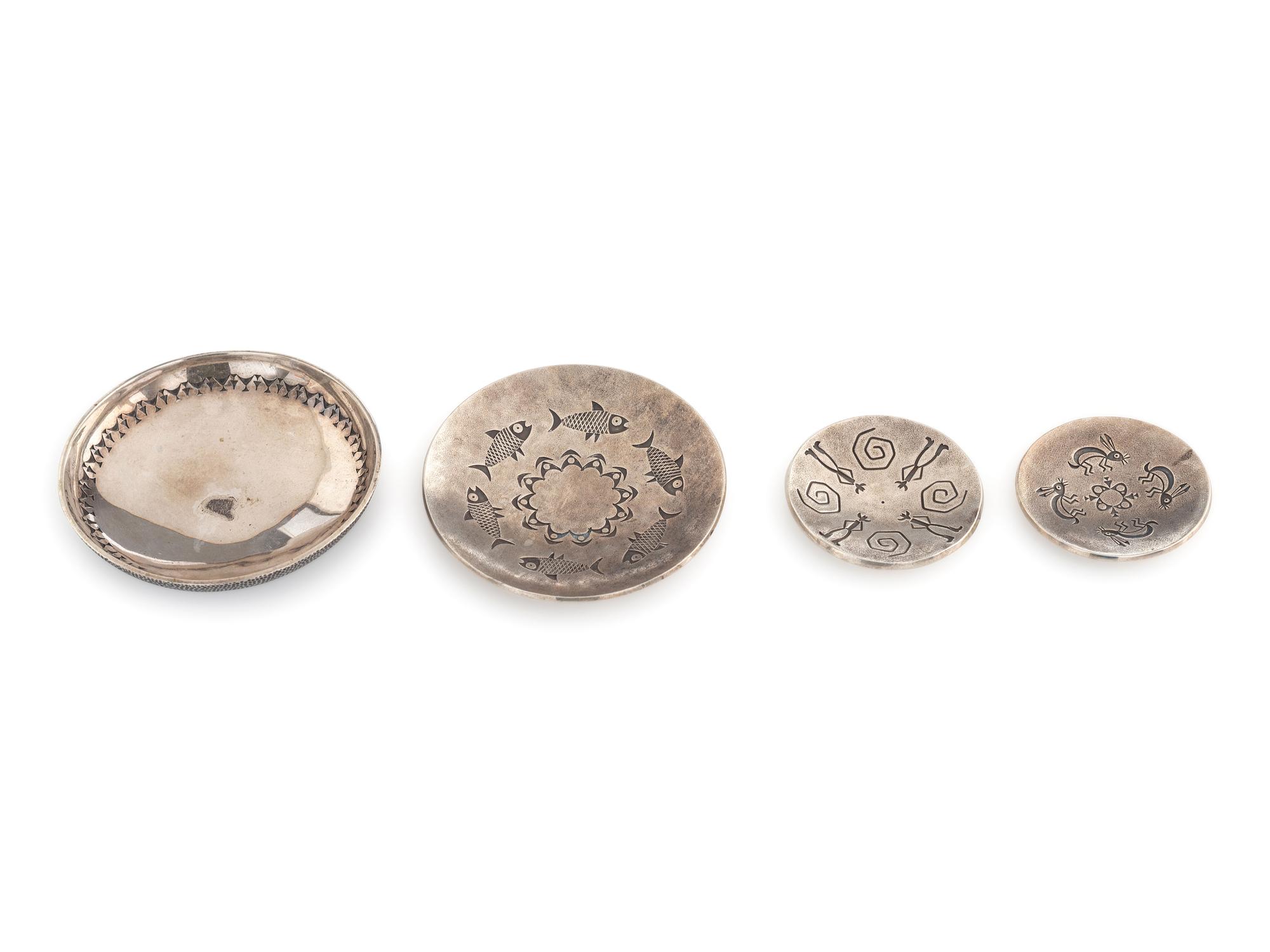 Peshlakai Family Miniature Silver Dishes