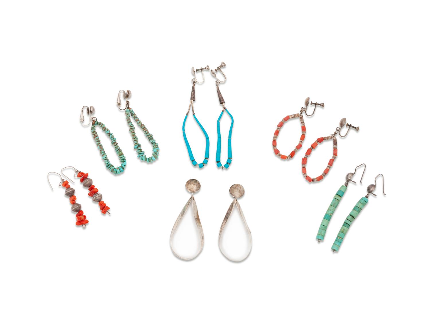 Group of Southwestern Earrings