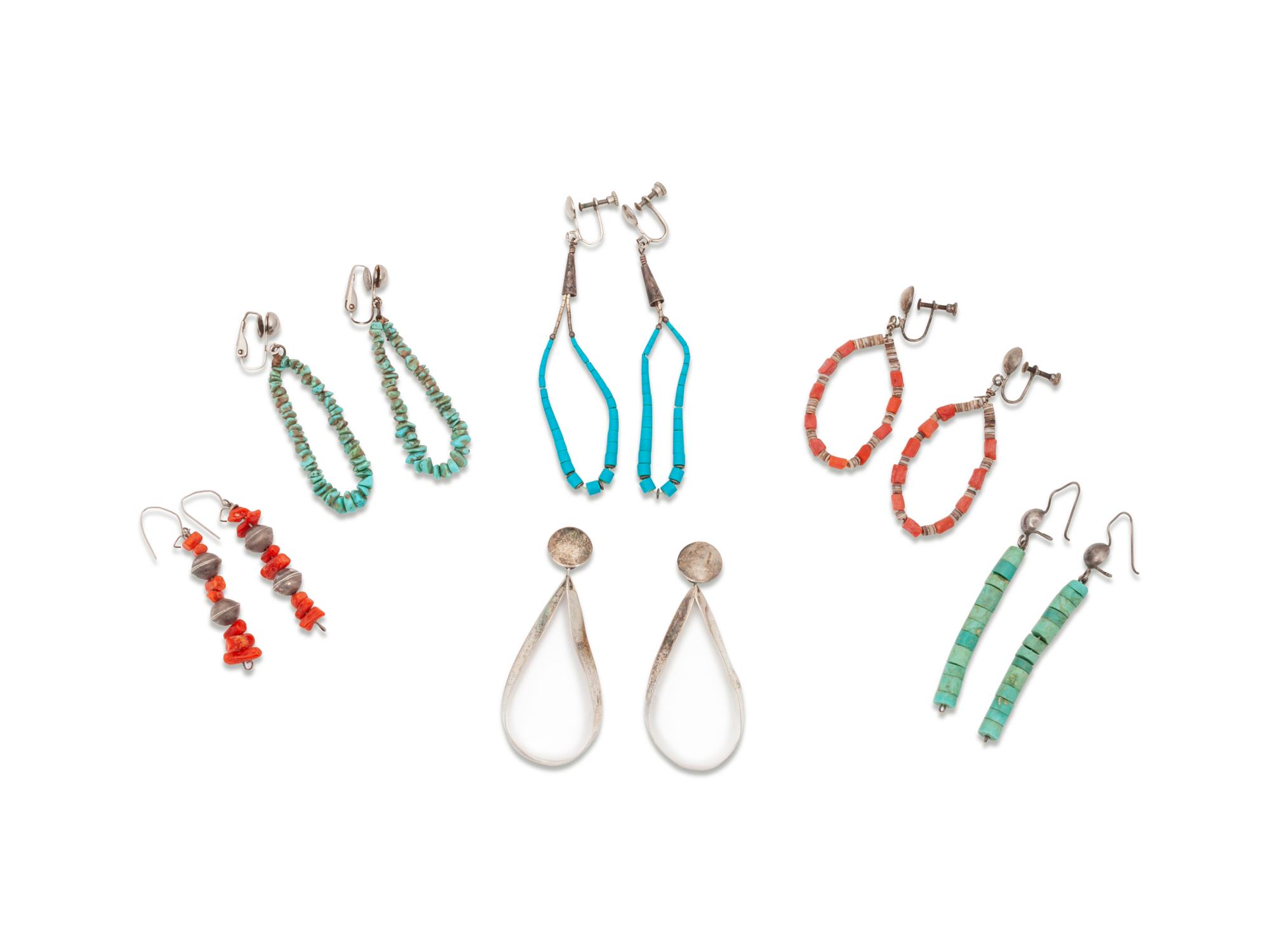 Group of Southwestern Earrings