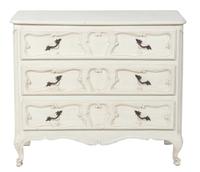 A Louis XV Style Painted Commode Height 33 x width 37 1/2 x depth 17 1/2 inches. — 20TH CENTURY
