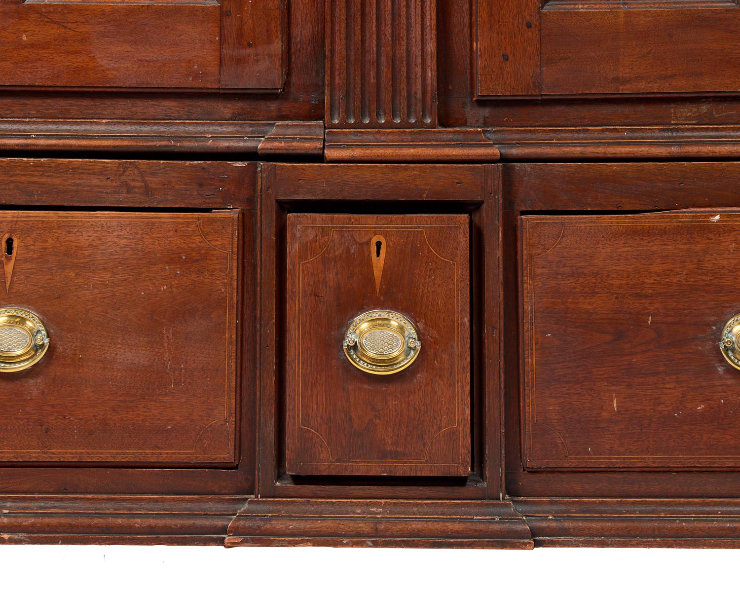 A Federal Inlaid Walnut Schrank