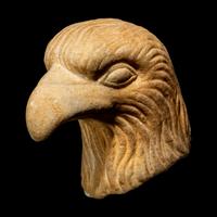 A Byzantine or Late Roman Marble Eagle Head