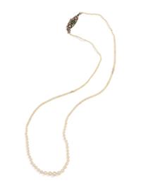 ANTIQUE, NATURAL PEARL NECKLACE