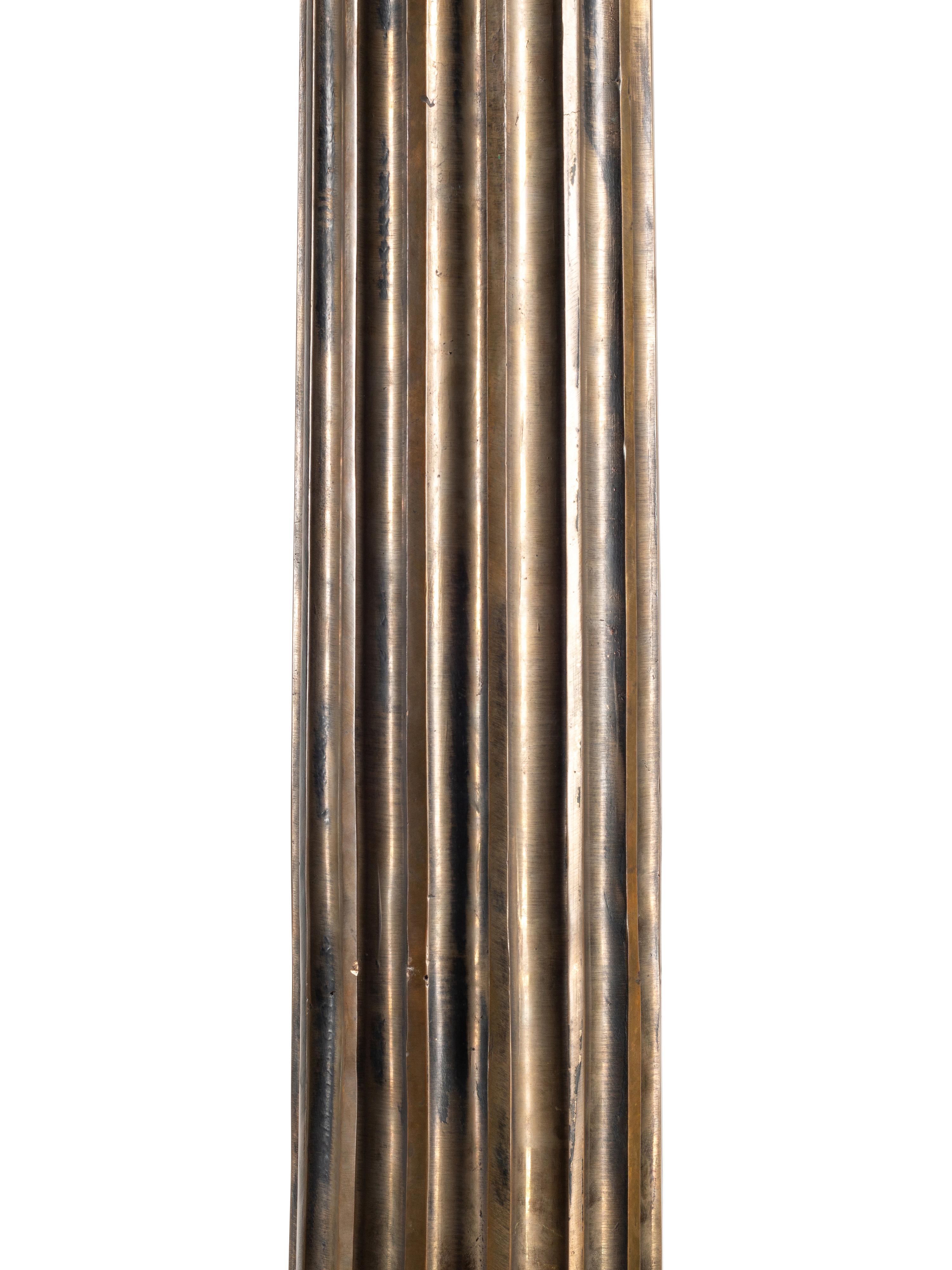 A Pair of Monumental Bronze Corinthian Columns