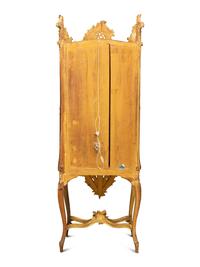 A Louis XV Style Carved Giltwood Vitrine — 19th/20th Century